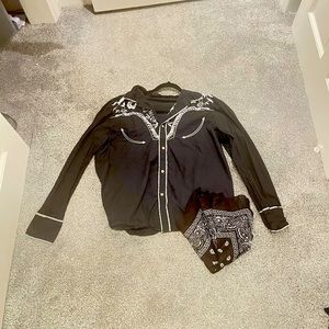 Black cowboy costume